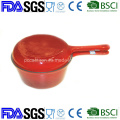 Enamel Cast Iron Double Use Milk Pot with Lid as Frypan